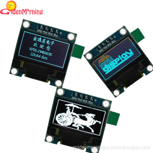 0.96" OLED display, 4P interface IIC SPI, 128*64 pixels, white color